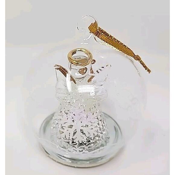 Sorelle Angel Spun Glass Globe Ornament LED Light in Set of 3 Ornaments X-E - Picture 7 of 16
